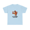 Darts Beer Belly Funny Pub Dart Player Oche Gift T-Shirt in Light Blue – front