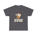 Eggnog Office Christmas Party Funny Drinking Humor T-Shirt in Charcoal – front