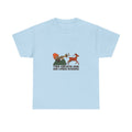 Funny Deer Hunting Grunt Call Deer Camp Gift T-Shirt in Light Blue – front