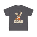 Funny Hunting Shirt Come For The Rack Deer Buck Gift T-Shirt in Charcoal – front