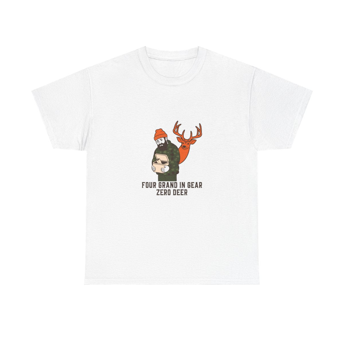 Funny Hunting Shirt Four Grand In Gear Zero Deer Gift T-Shirt in White – front