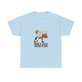 Funny Thanksgiving Turkey T-Shirt - Mine's Juicy Yours Is Dry in Light Blue – front