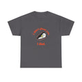 Ghost Coffin I Didn't Ghost You I Died Funny Halloween T-Shirt in Charcoal – front