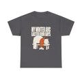 My Winter Arc Lasted Four Days Funny Gym Bear T-Shirt in Charcoal – front