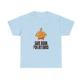 Save Room For My Buns Funny Thanksgiving T-Shirt in Light Blue – front